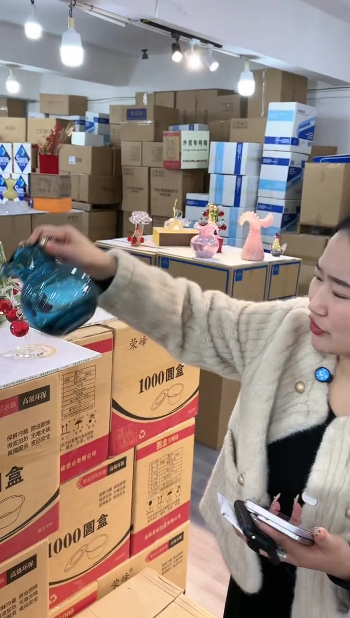 【闪购商品】琉璃昕洋花器E-品19