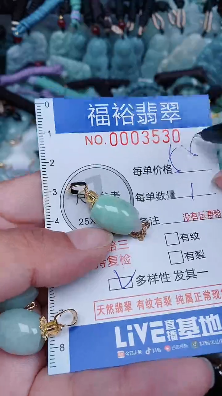 【闪购商品】翡翠颈饰未镶嵌...0003530多样性发其一