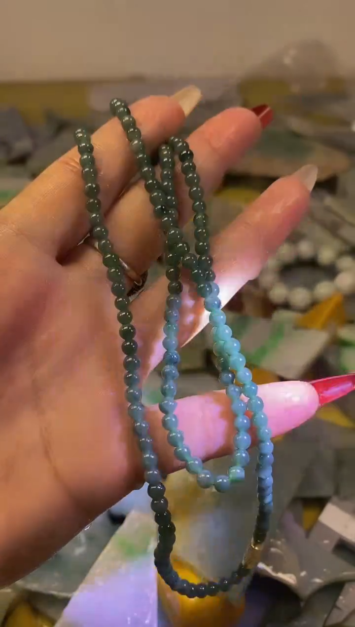 散珠翡翠定制天然缅甸翡翠A货025