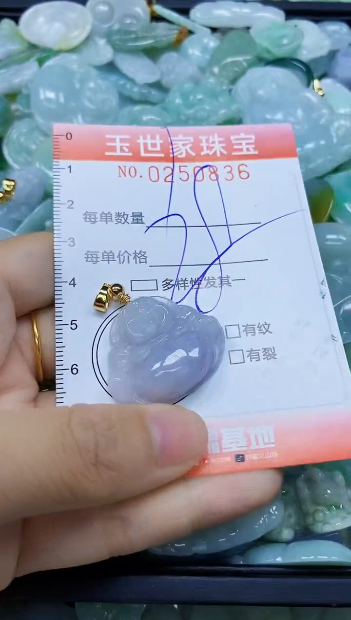 翡翠未镶嵌颈饰闪购0250836