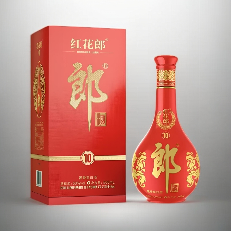 郎酒红花郎酒  红十 （第五代包装）53%Vol500