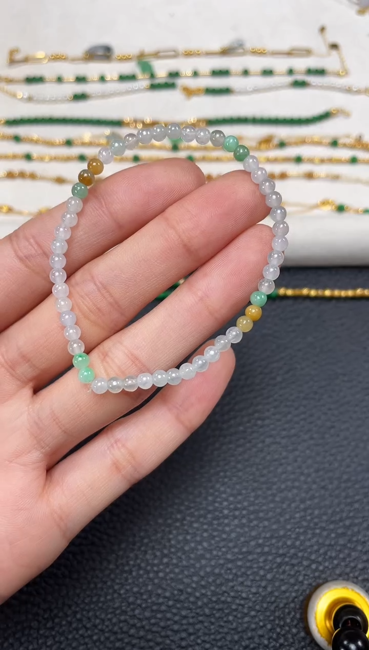 【闪购商品】翡翠套链未镶嵌一个  JK675