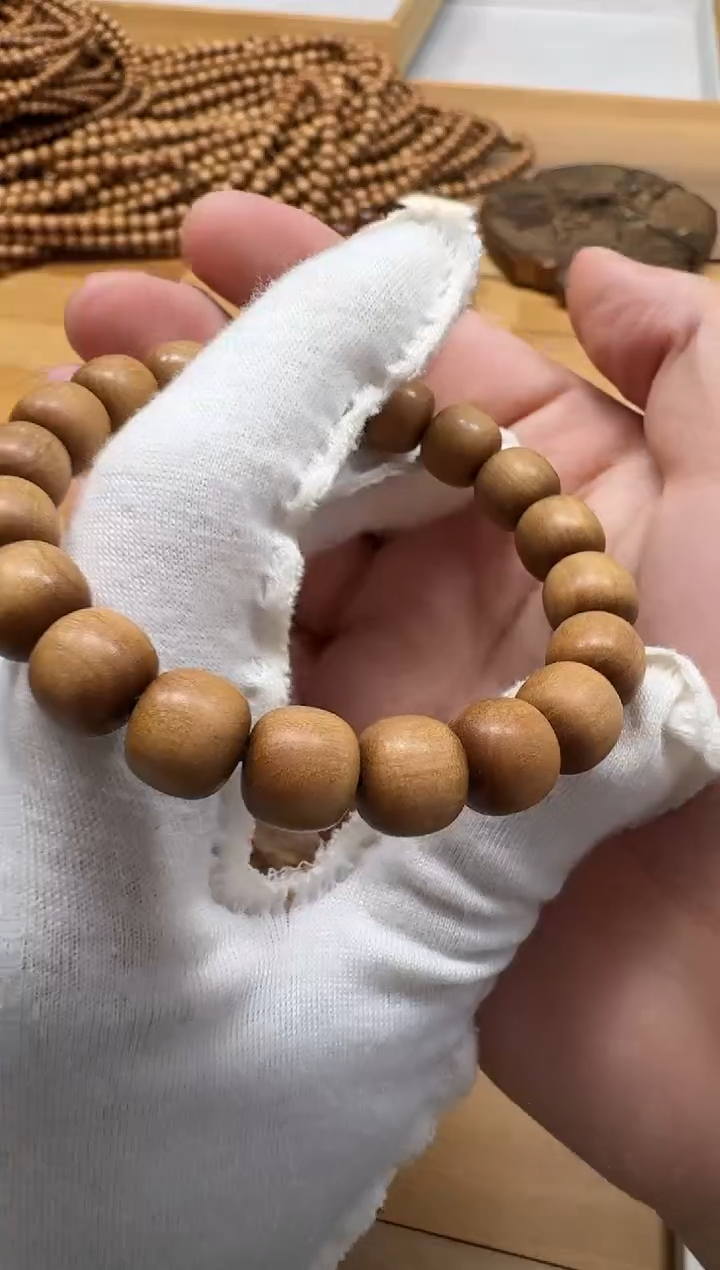 【闪购商品】檀香木手串/手链老山檀香钢印料9*10单圈