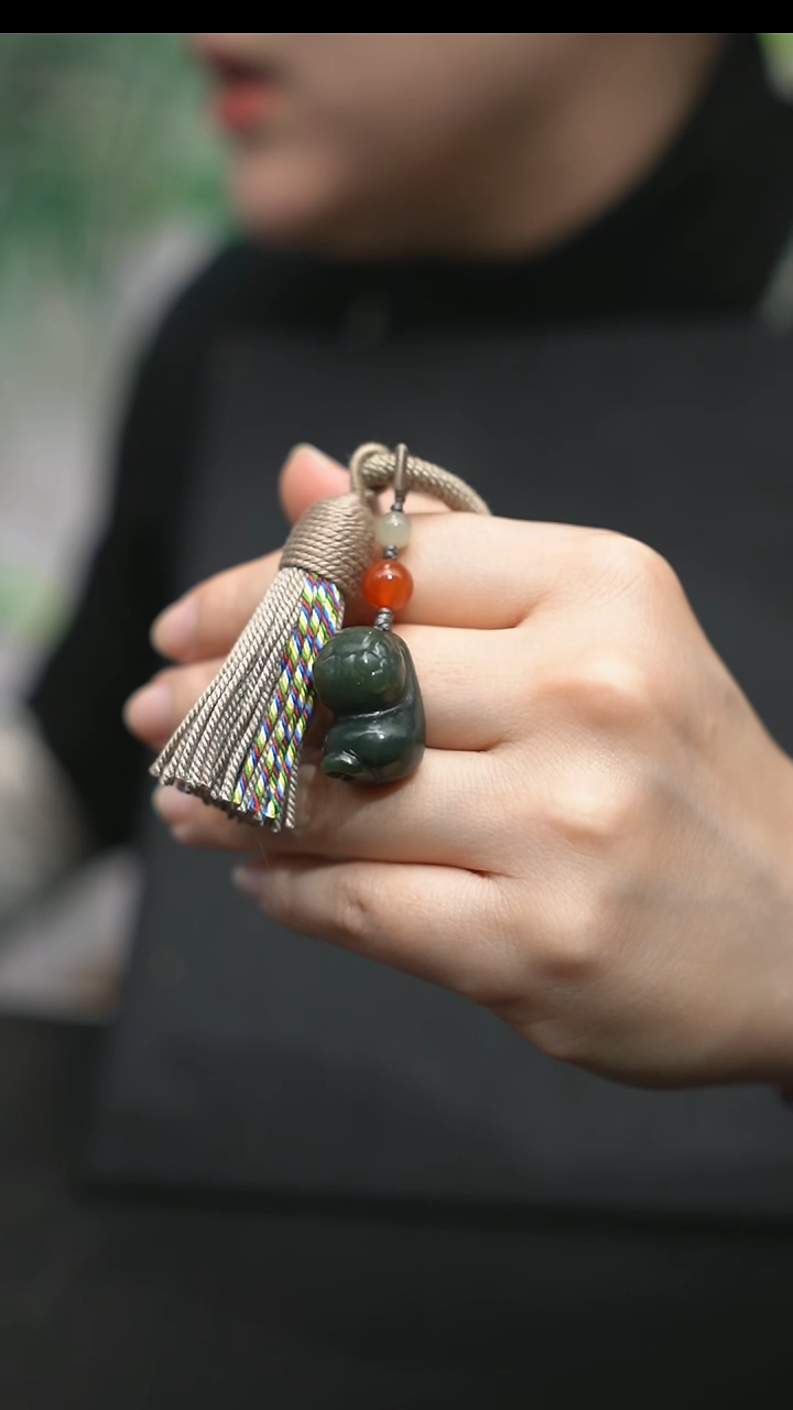 颈饰未镶嵌和田玉猫咪