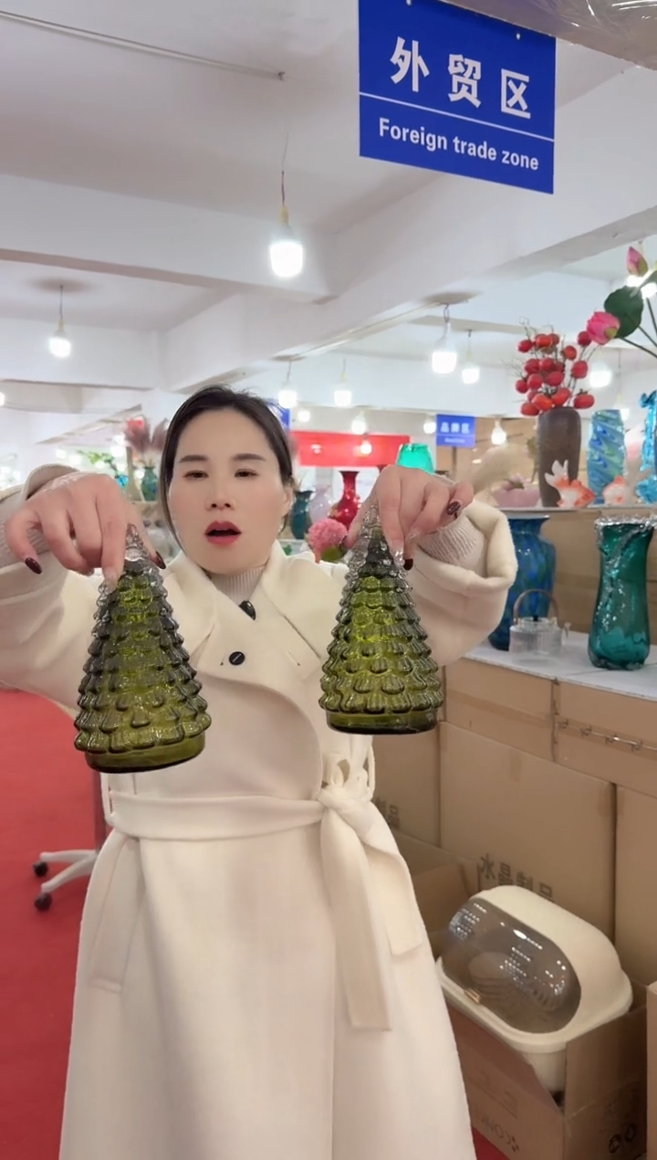 【闪购商品】玻璃洛芙花器-r-32早