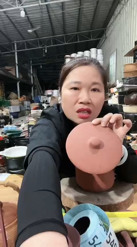 陶大瑕疵裂打磨14.5紫砂盖子