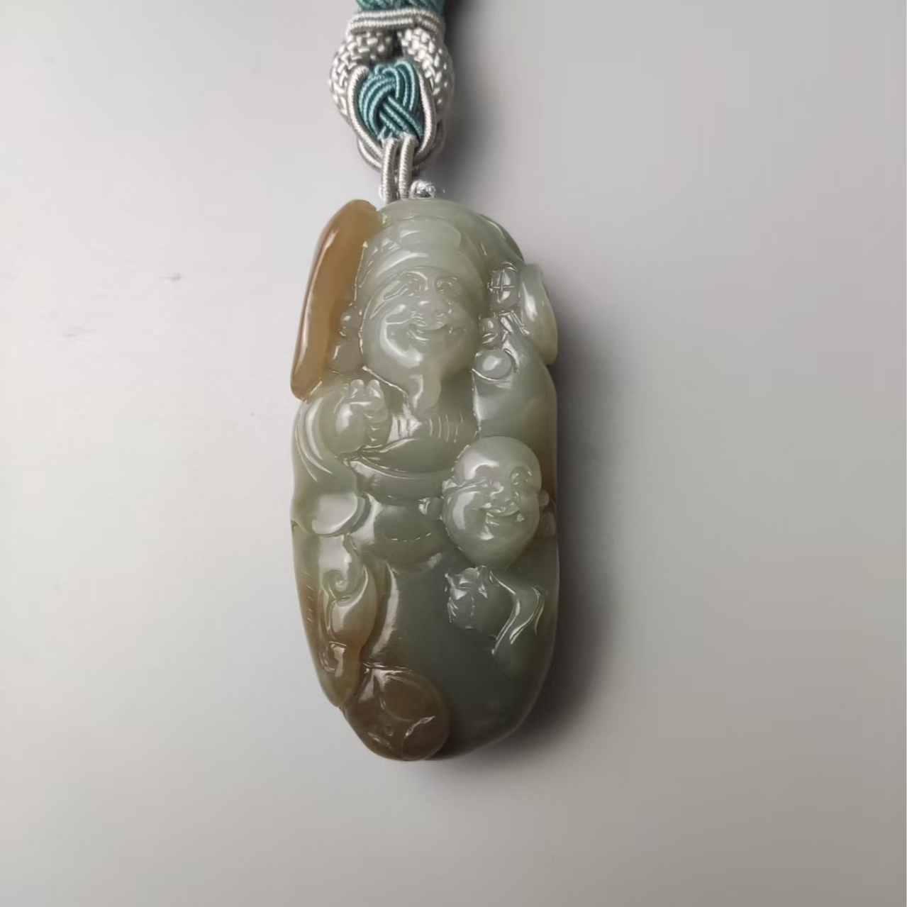 和田玉财富双收手把0456