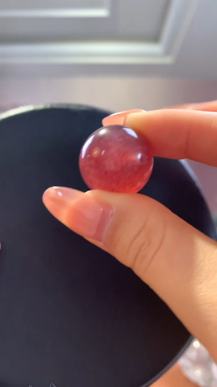 【闪购商品】水晶颈饰未镶嵌草莓晶大单珠