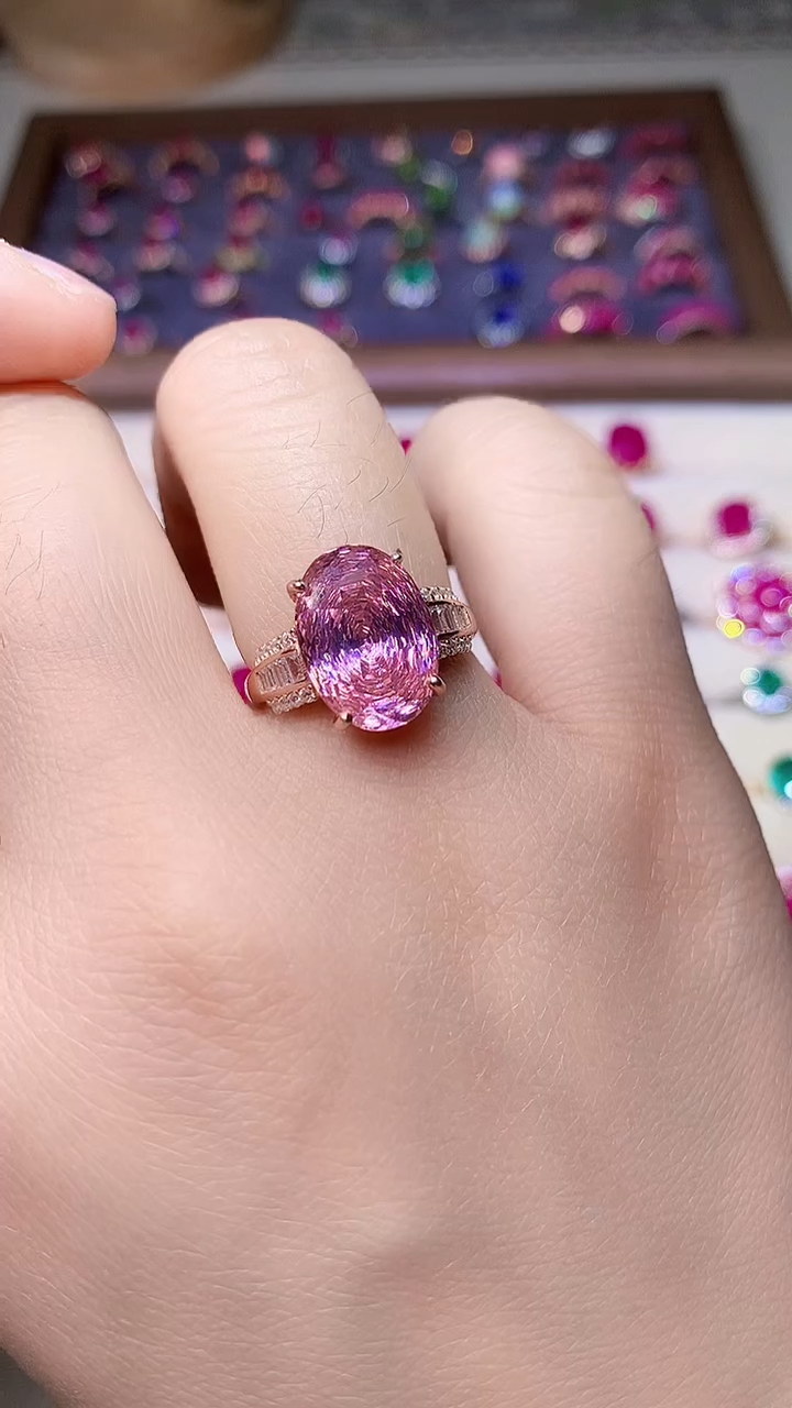 【闪购商品】碧玺戒指银S925镶嵌00000