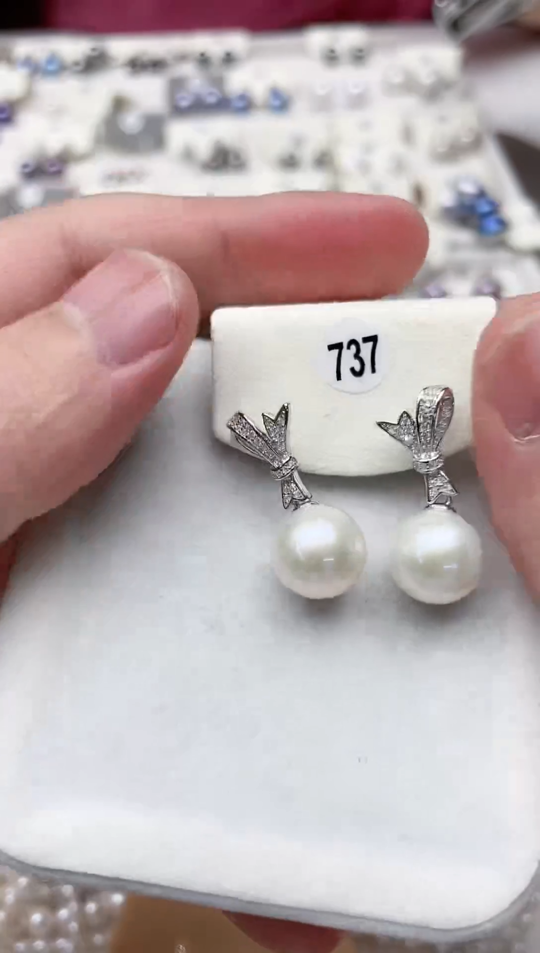 【闪购商品】淡水珍珠耳饰银S925镶嵌耳饰