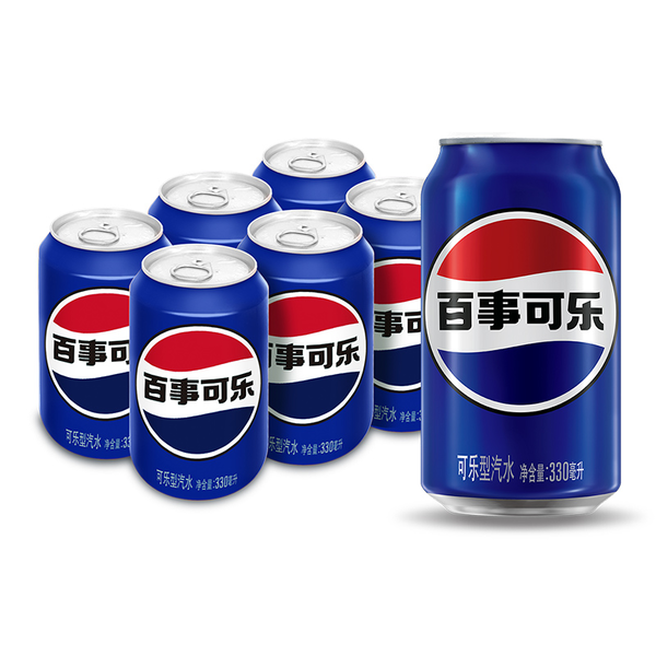 百事可乐碳酸饮料 330ml*6