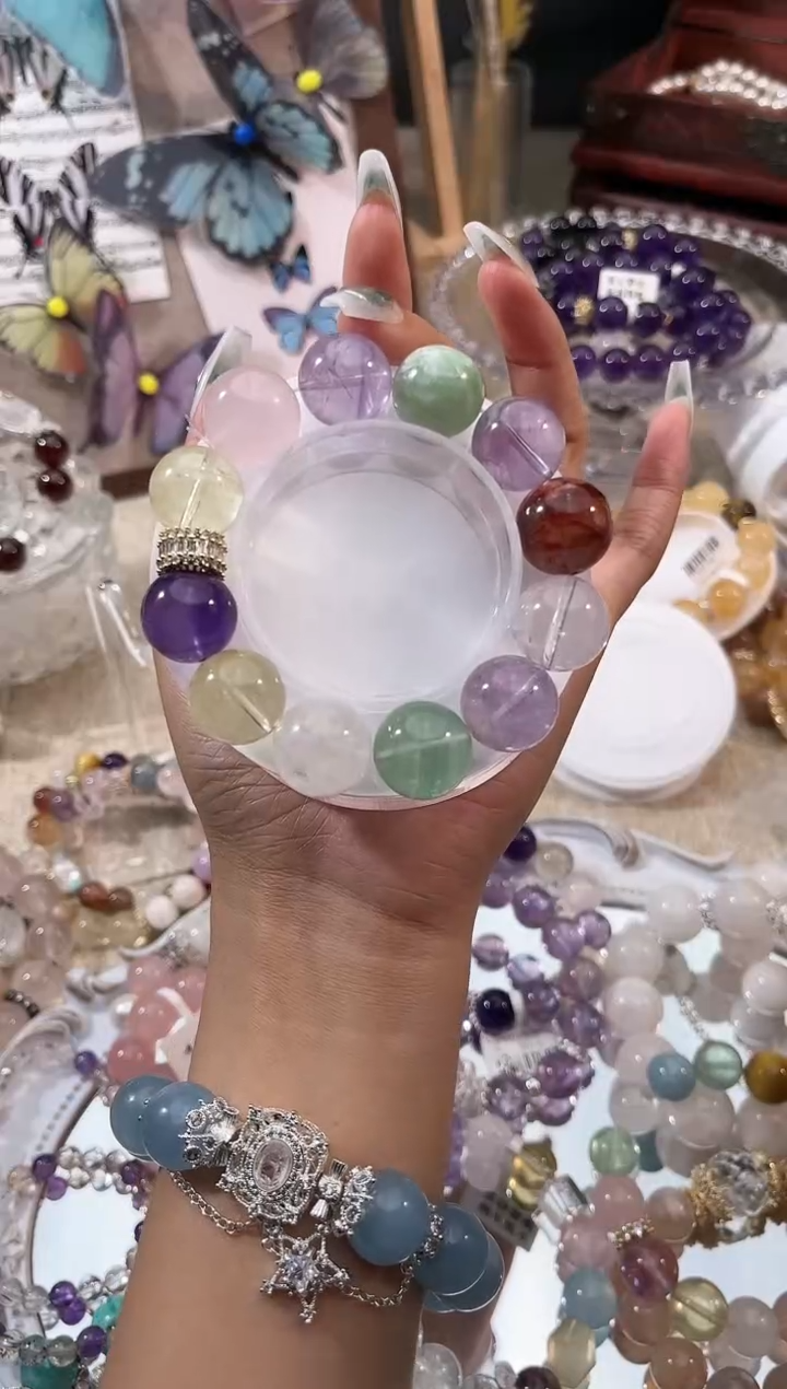 【闪购商品】水晶手链未镶嵌多样性发货颜色微差【要拍两单！！】