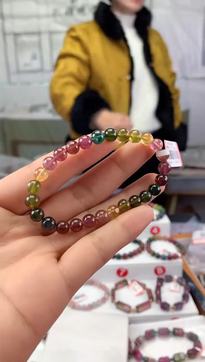 未镶嵌手串碧玺多样性发一条