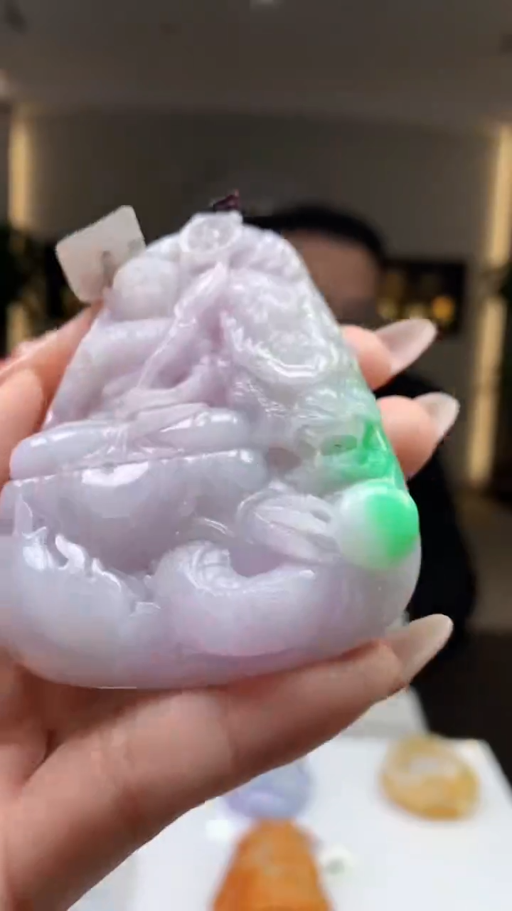 【闪购商品】定制翡翠未镶嵌1083ry-毛货挂件30