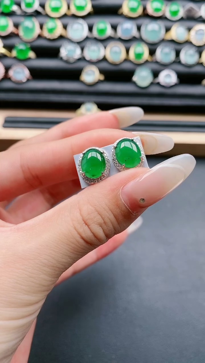 【闪购商品】翡翠戒指银S925镶嵌1111