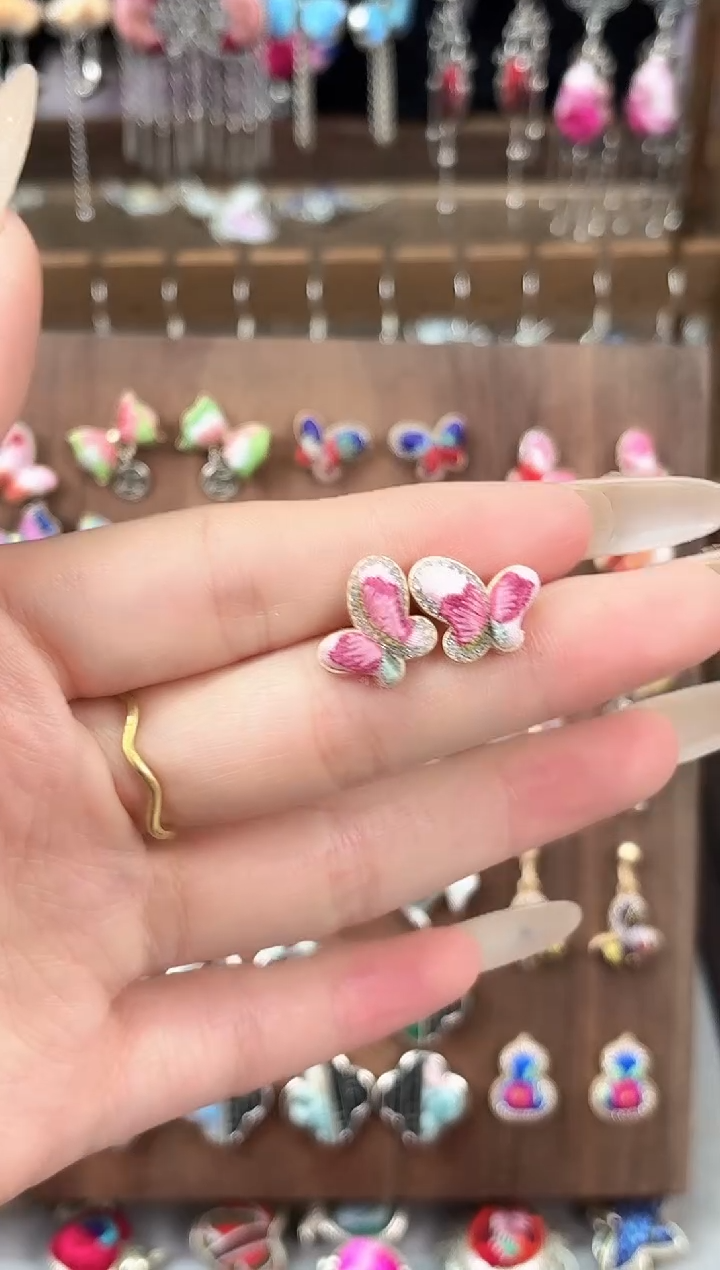 织绣民族风非遗老绣苗银饰品346