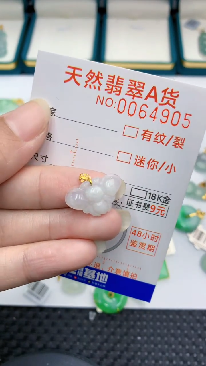 【闪购商品】翡翠颈饰18K金镶嵌            8