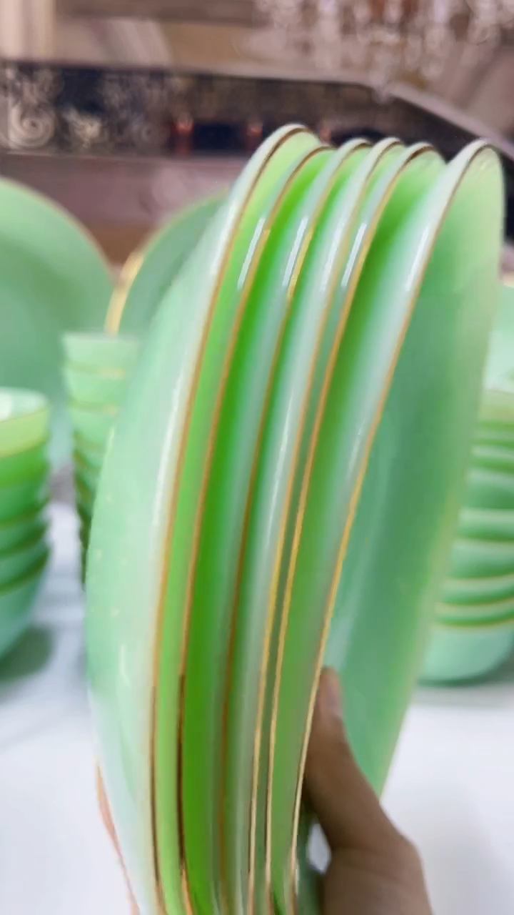 【闪购商品】...8英寸深盘6个  玉瓷【贝美】