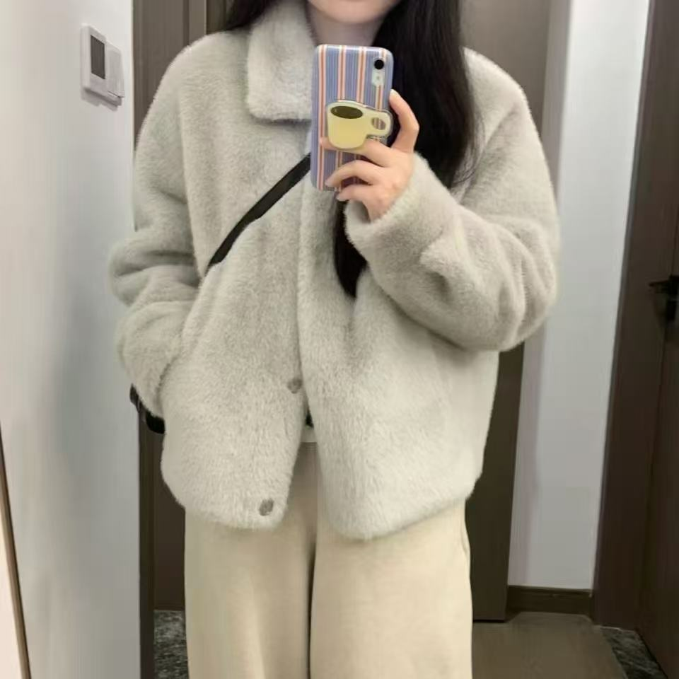 水貂绒时尚百搭外套8033款 凡高