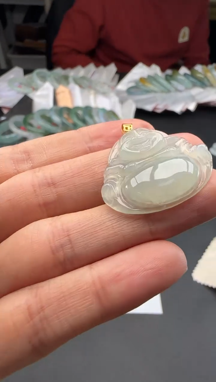 【闪购商品】翡翠挂件18K金镶嵌HH10213-24