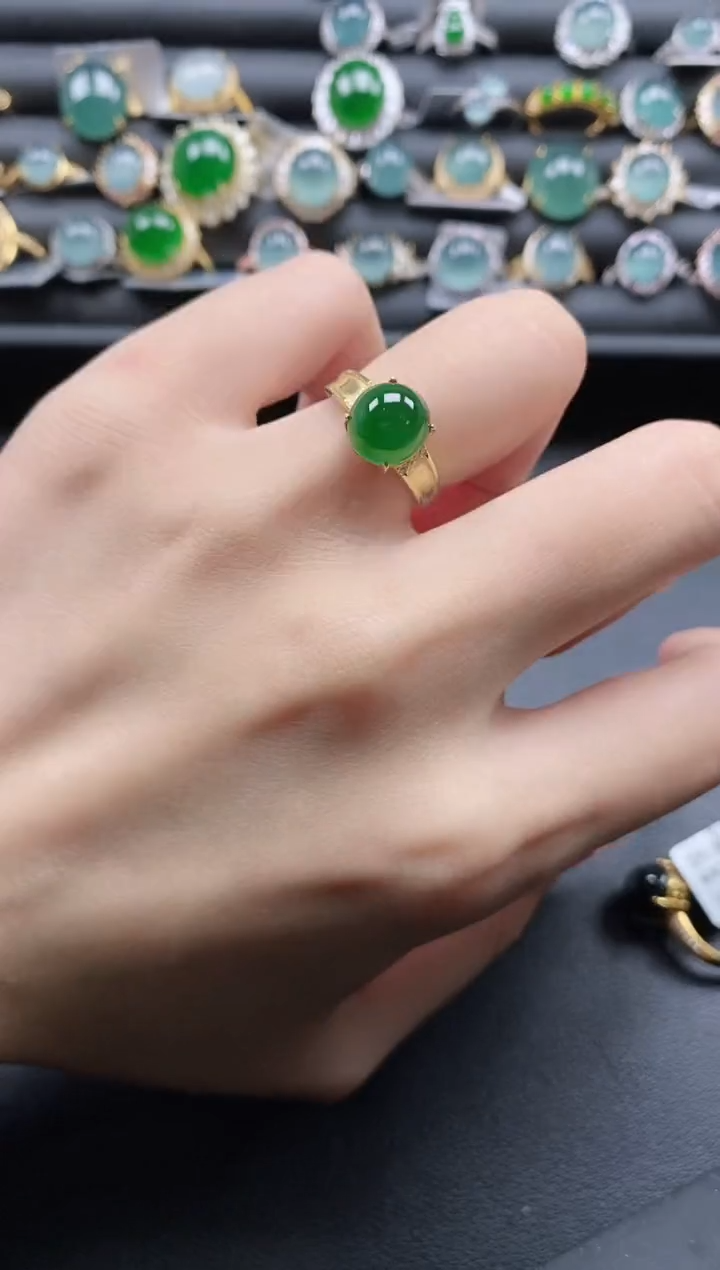 【闪购商品】翡翠戒指银S925镶嵌11111