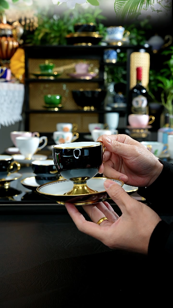 手工乌金釉咖啡杯，，，，，，，