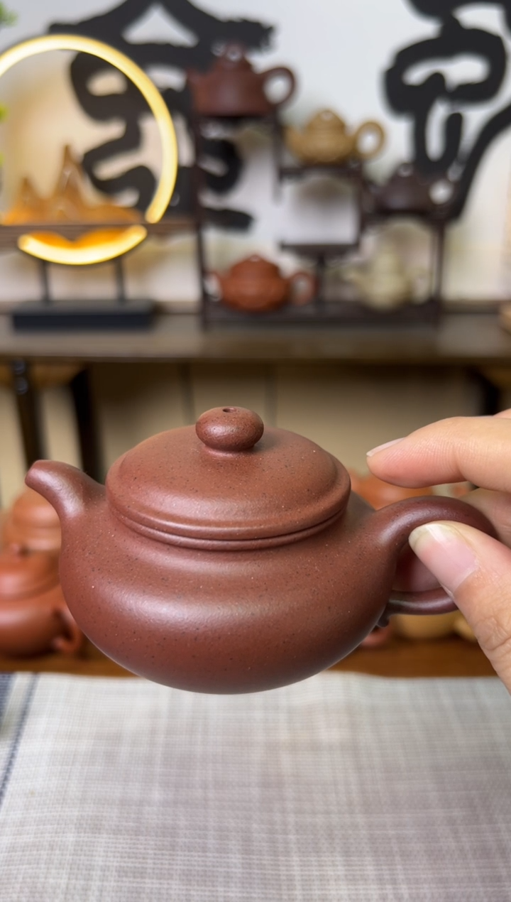 紫泥茶壶仿古紫砂壶120CC