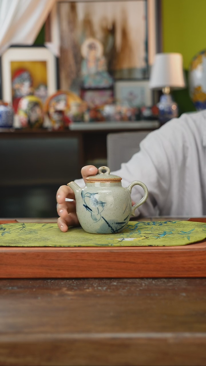 摆件景德镇釉下手绘陶瓷茶具，茶叶罐，咖啡杯