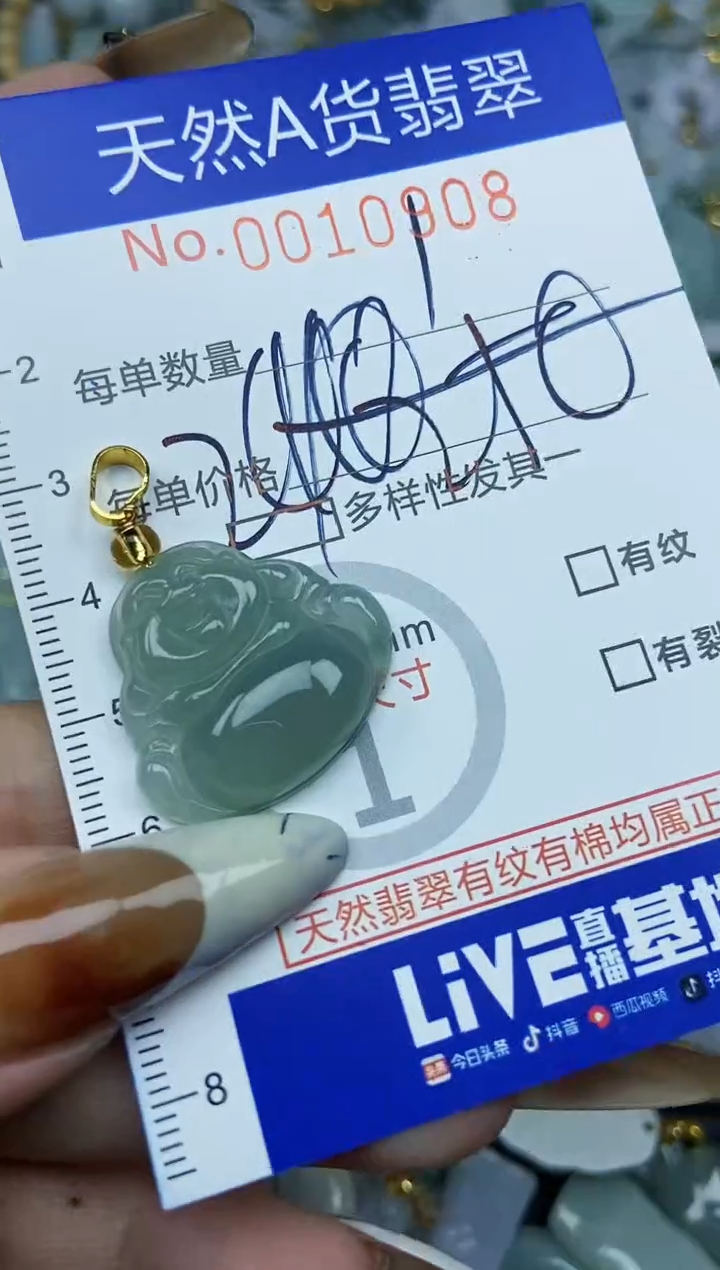 【闪购商品】翡翠颈饰未镶嵌天然A货翡翠