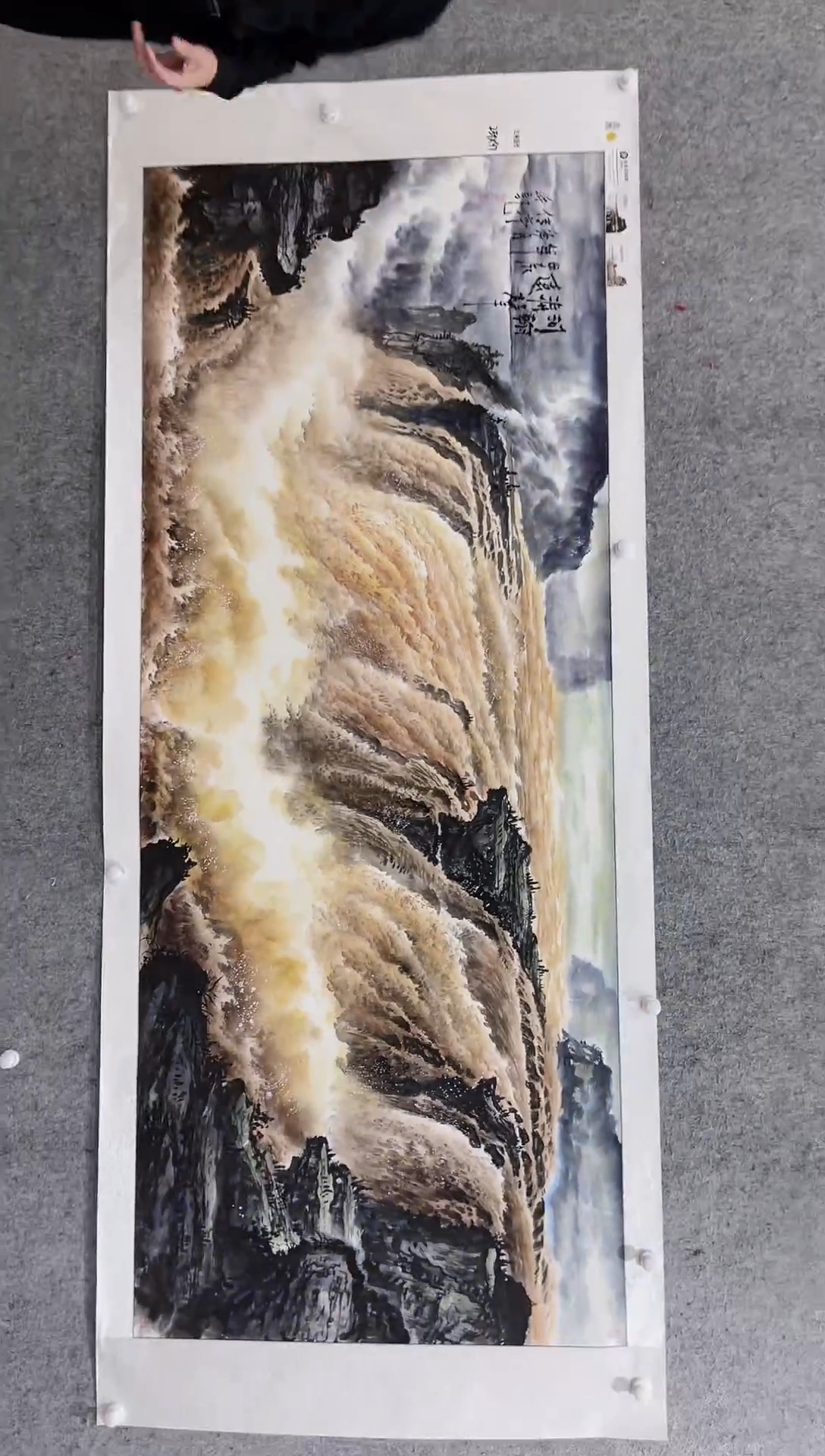 国画张传亭老师的红袍作品