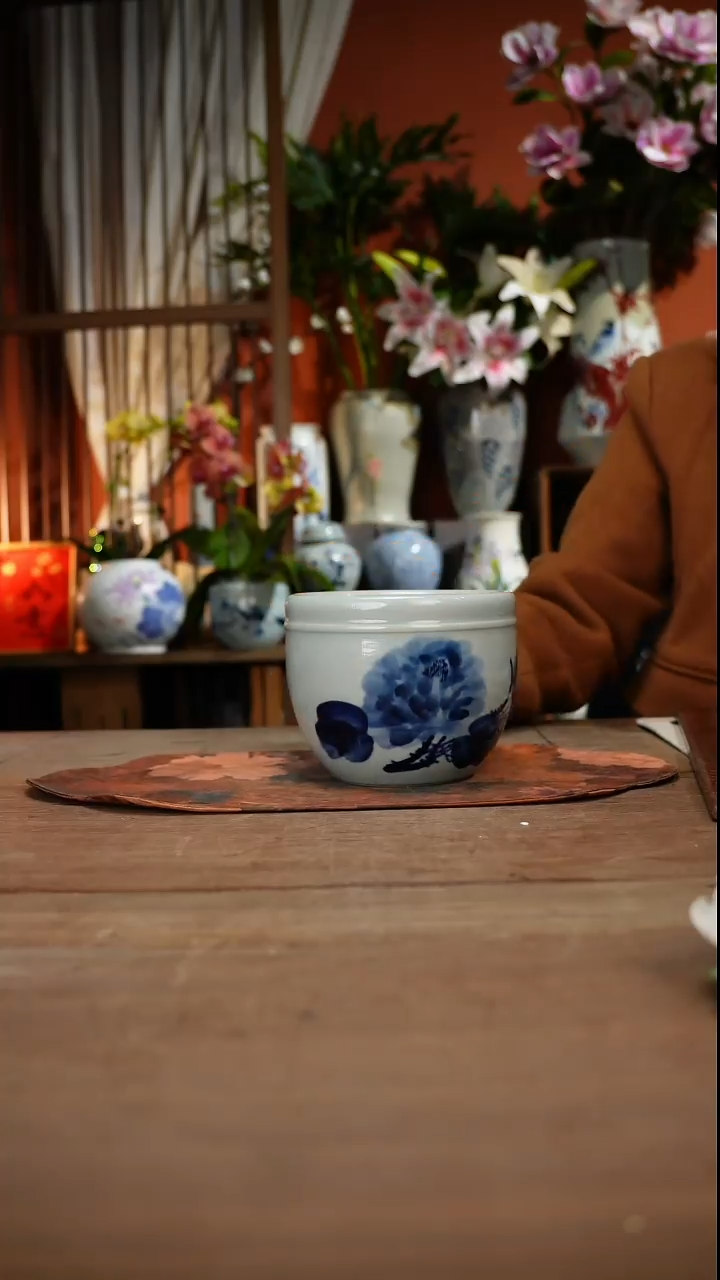 现代高温釉下彩手绘陶瓷餐具