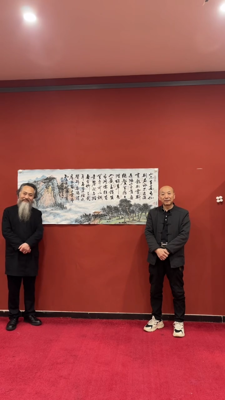 【闪购商品】书法巴金鑫 王定奎 合作陋室铭 六尺证书锦筒