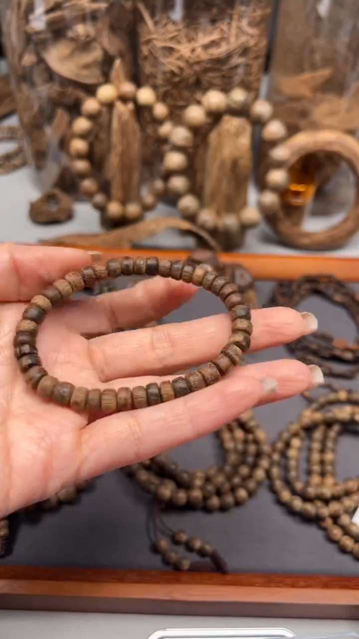 【闪购商品】沉香手串加里曼丹算盘珠单圈4.84g