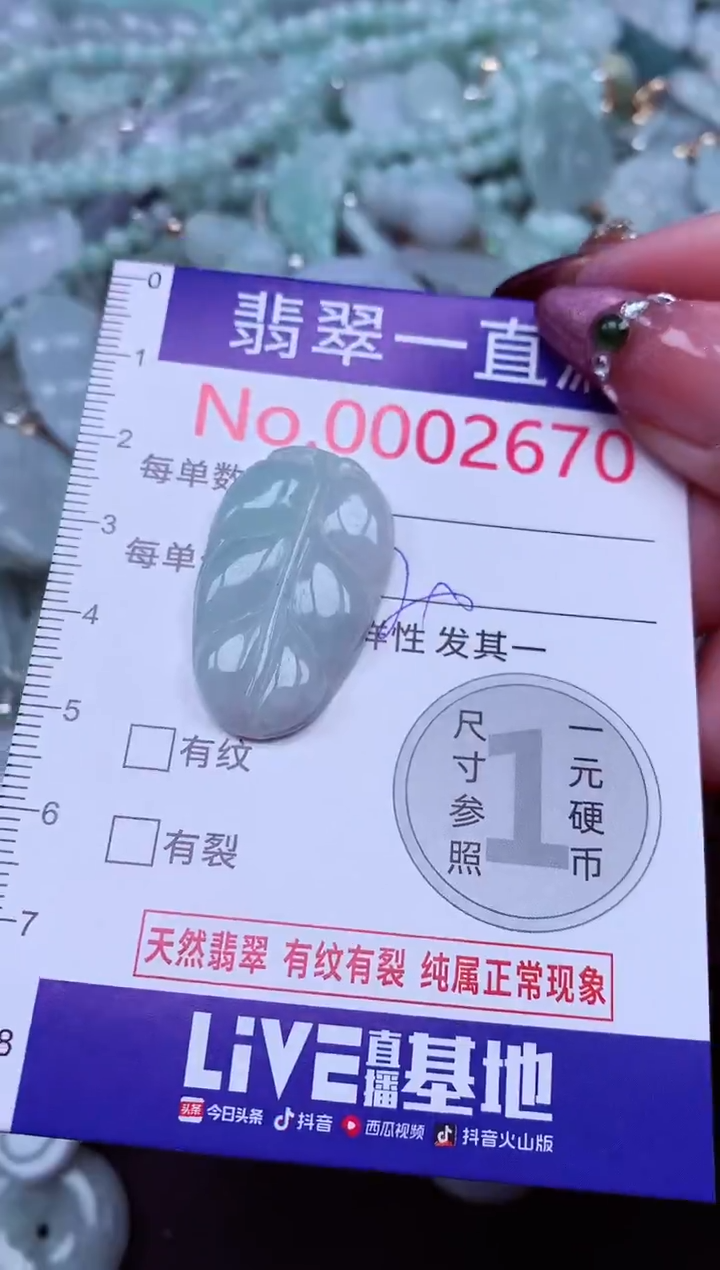 吊坠(不含链)未镶嵌翡翠2670