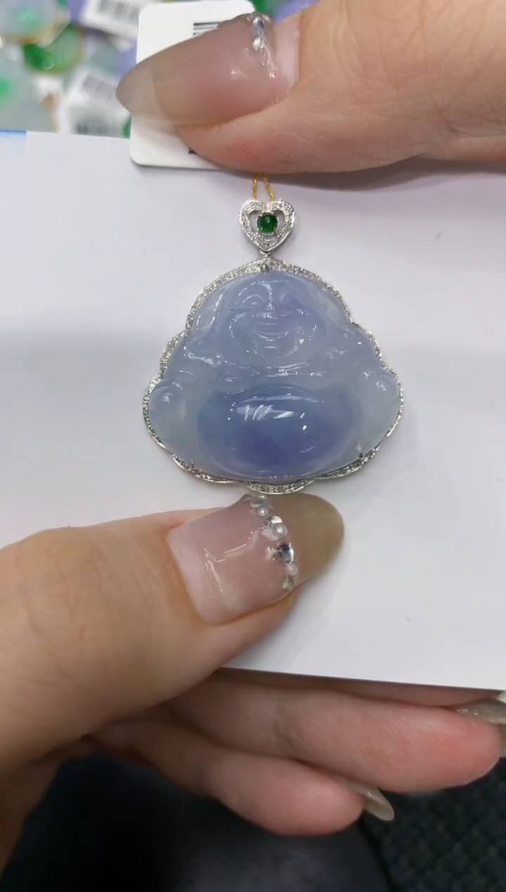 【闪购商品】翡翠颈饰18K金镶嵌222222222