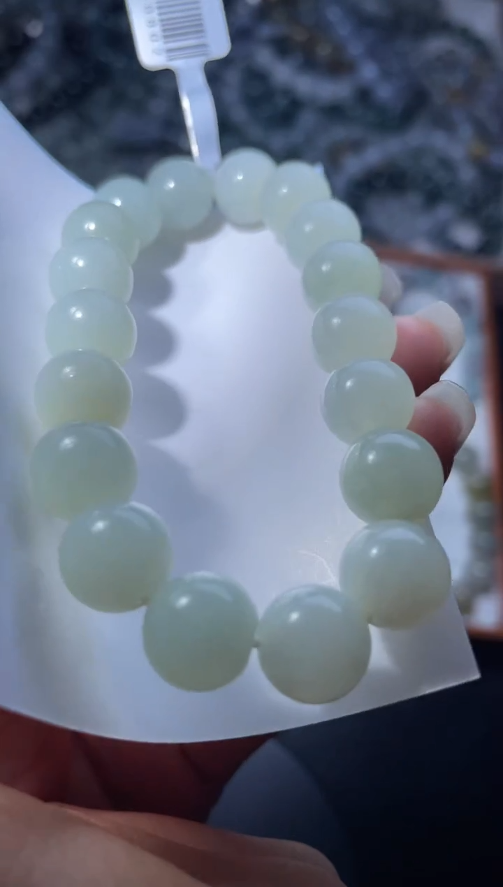 【闪购商品】定制翡翠未镶嵌天然缅甸A货翡翠手串39尺寸10+