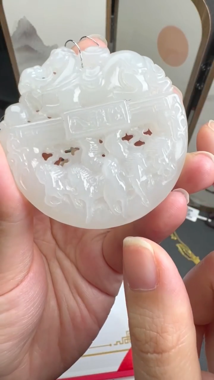 吊坠(不含链)未镶嵌和田玉JJD1229095多样性发一