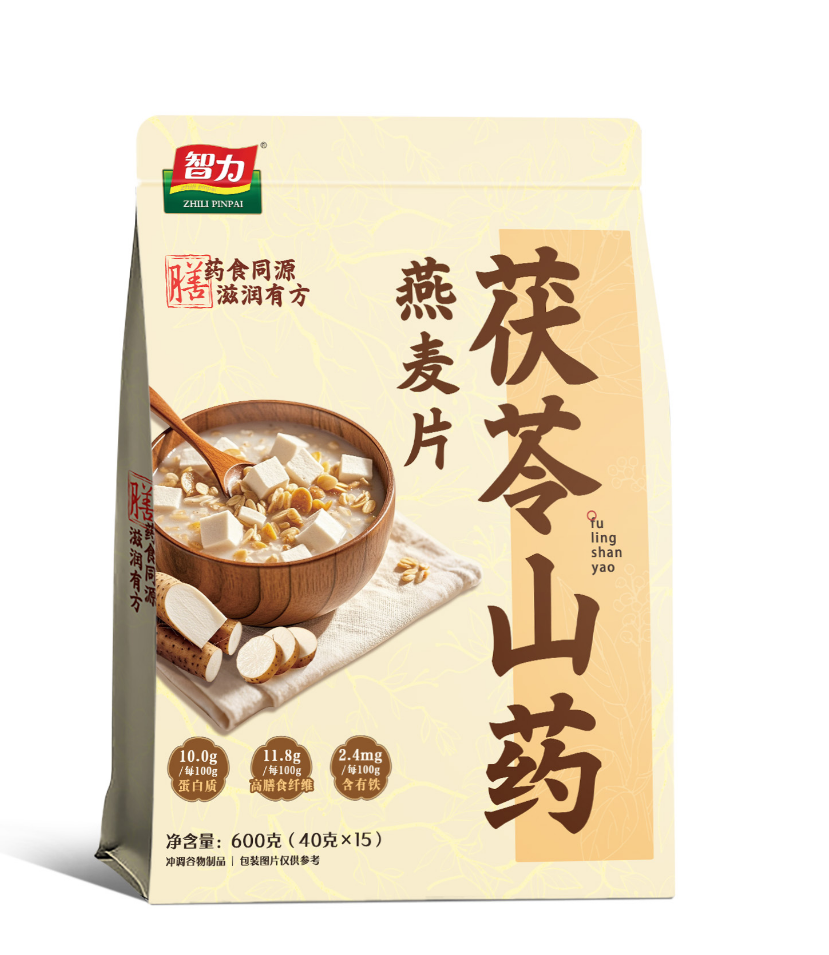 茯苓山药燕麦片独立包装方便食用营养