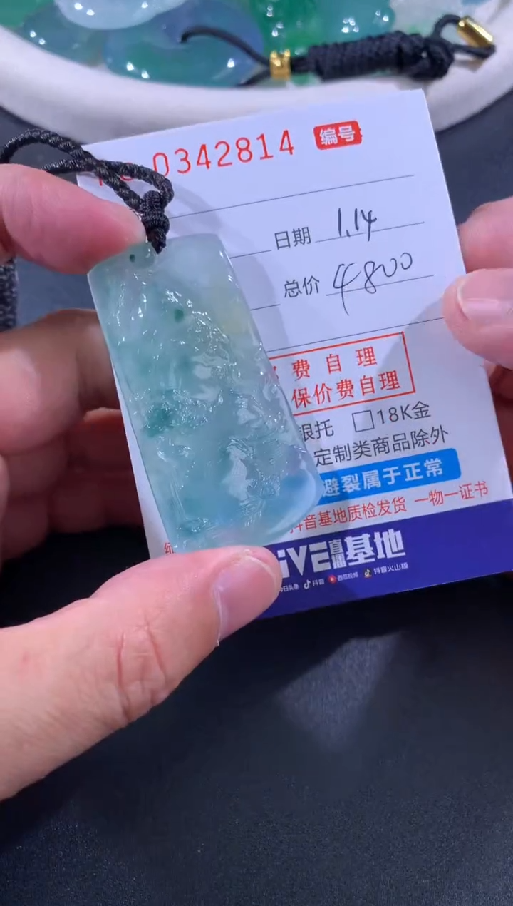 【闪购商品】翡翠颈饰未镶嵌天然A货翡翠