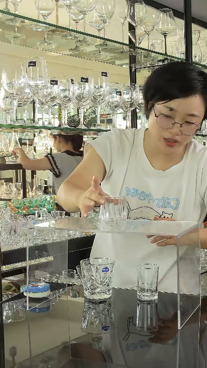 水晶玻璃手柄款032-2，3个