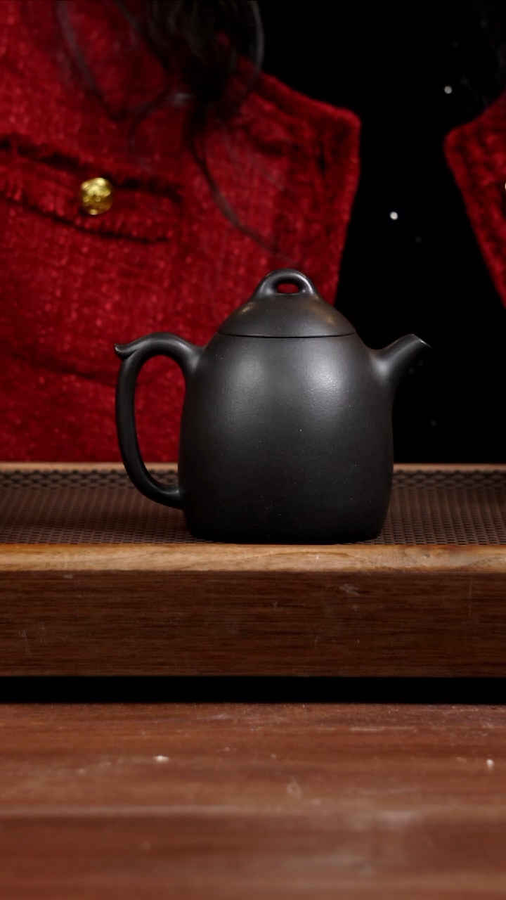 【闪购商品】紫砂茶壶红皮龙焐灰秦权310CC