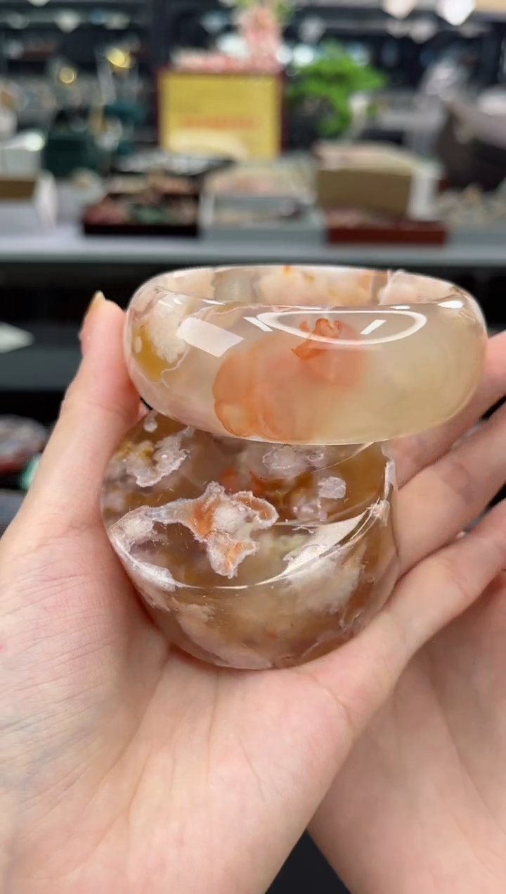 【闪购商品】石英质玉手镯未镶嵌60圈口（赠品镯心）6600281