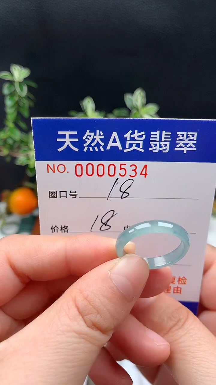 未镶嵌戒指翡翠18#