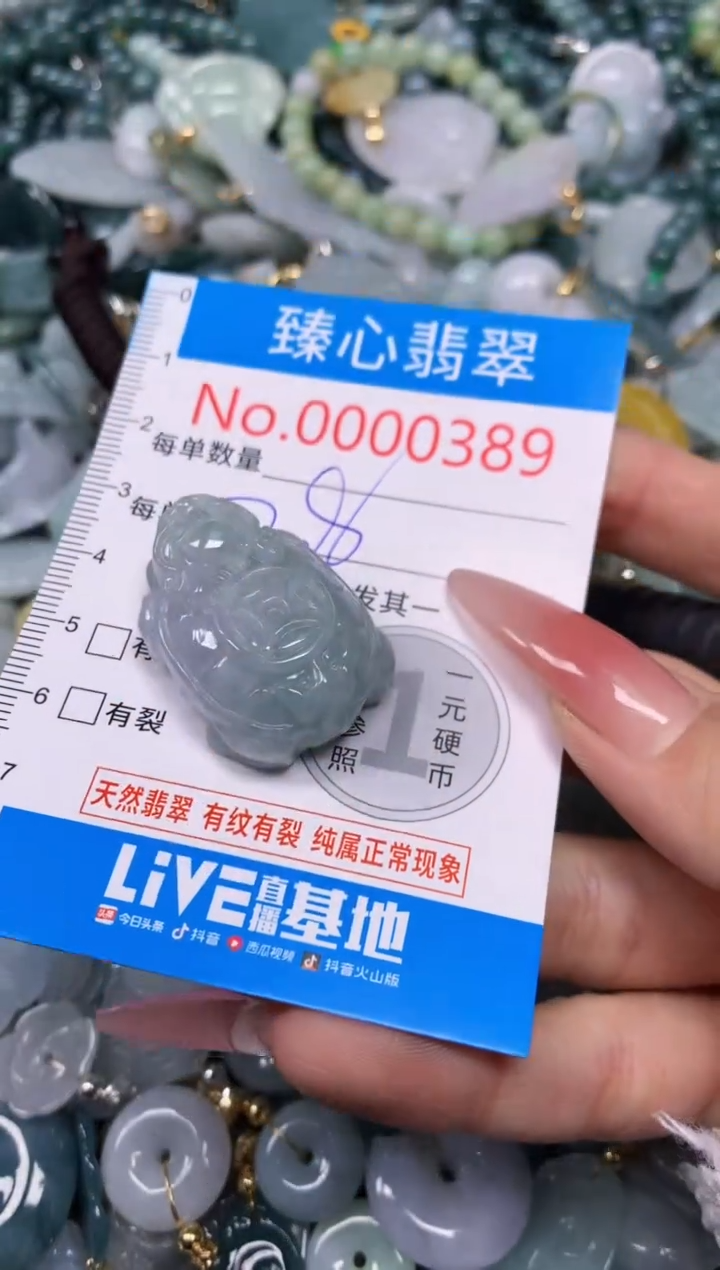 【闪购商品】翡翠颈饰未镶嵌含绳000389