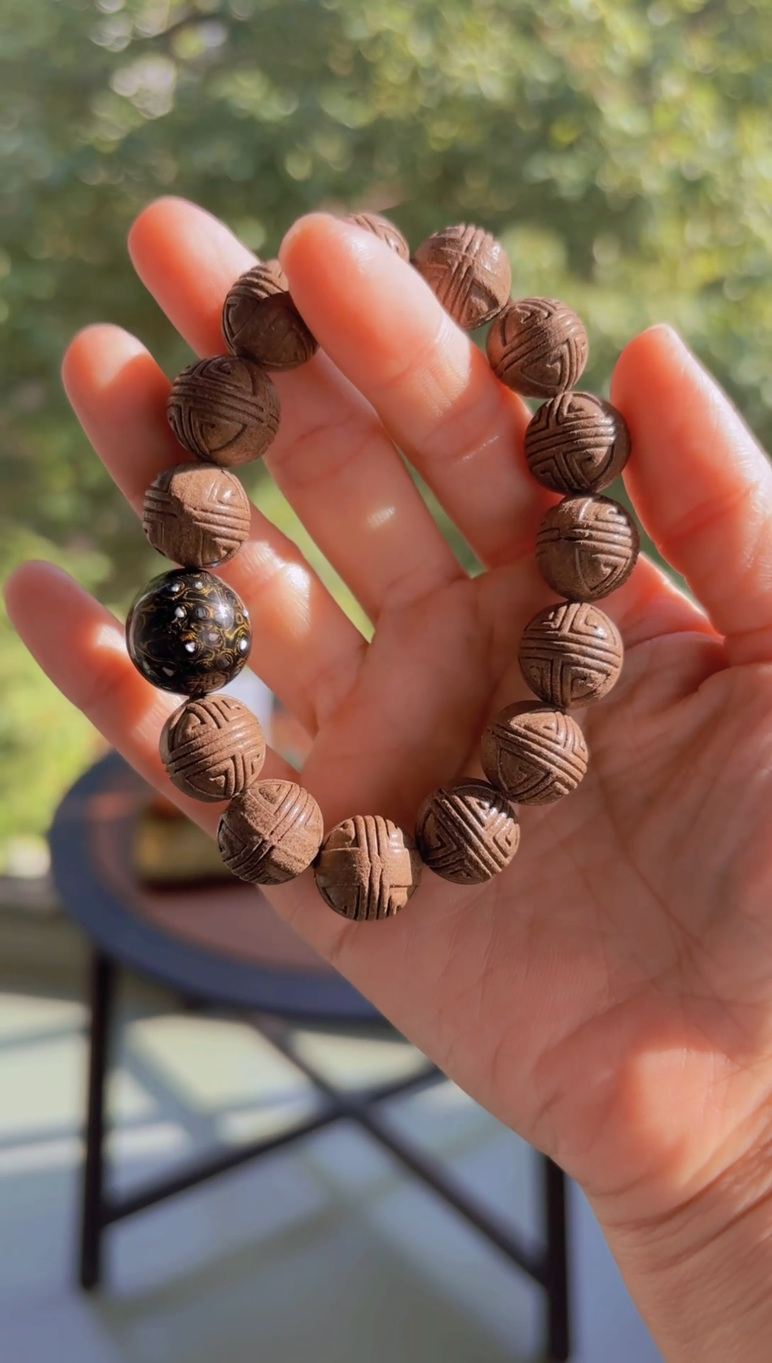 手工香手串大号珠