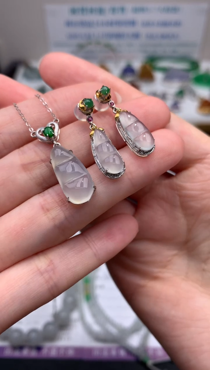 【闪购商品】定制翡翠18K金镶嵌模式推广期24小时鉴赏期