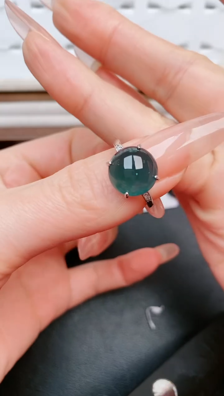 【闪购商品】翡翠戒指银S925镶嵌.....