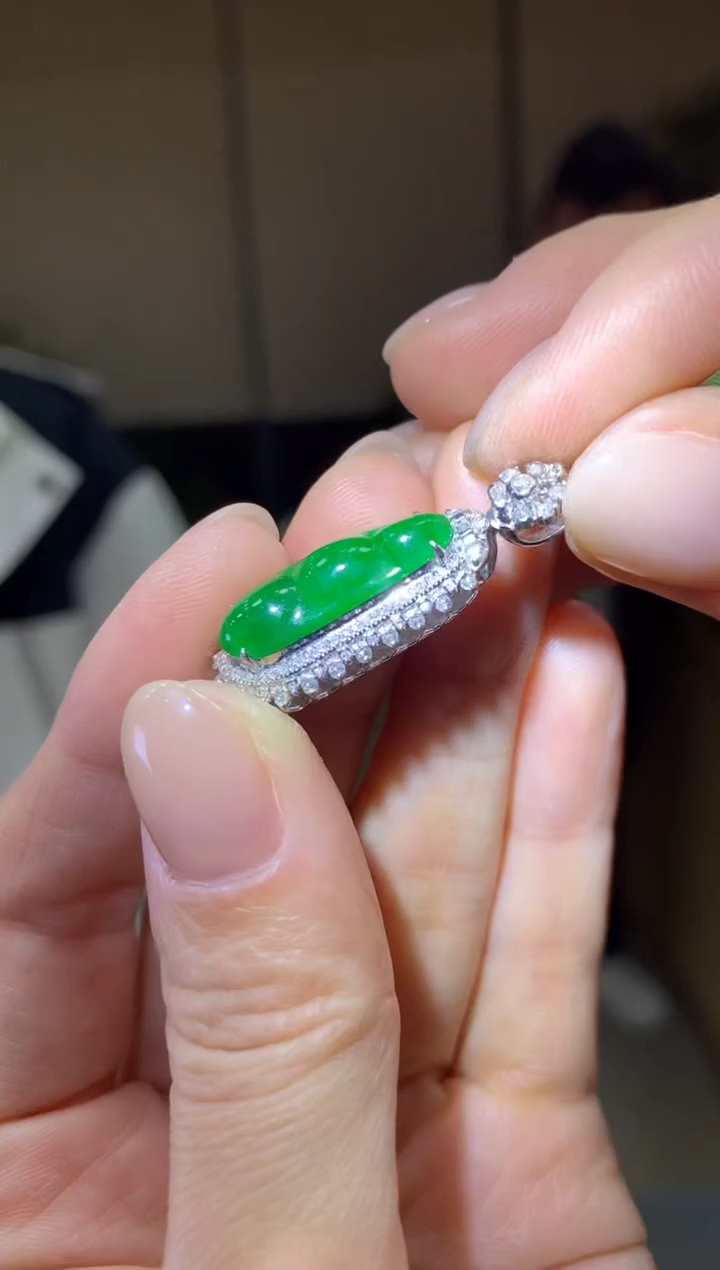 【闪购商品】翡翠颈饰18K金镶嵌|不退不换