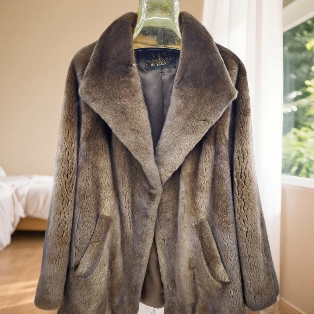 中长款大码大翻领X型扩版进口短二公皮外套流行冬季秋冬气质