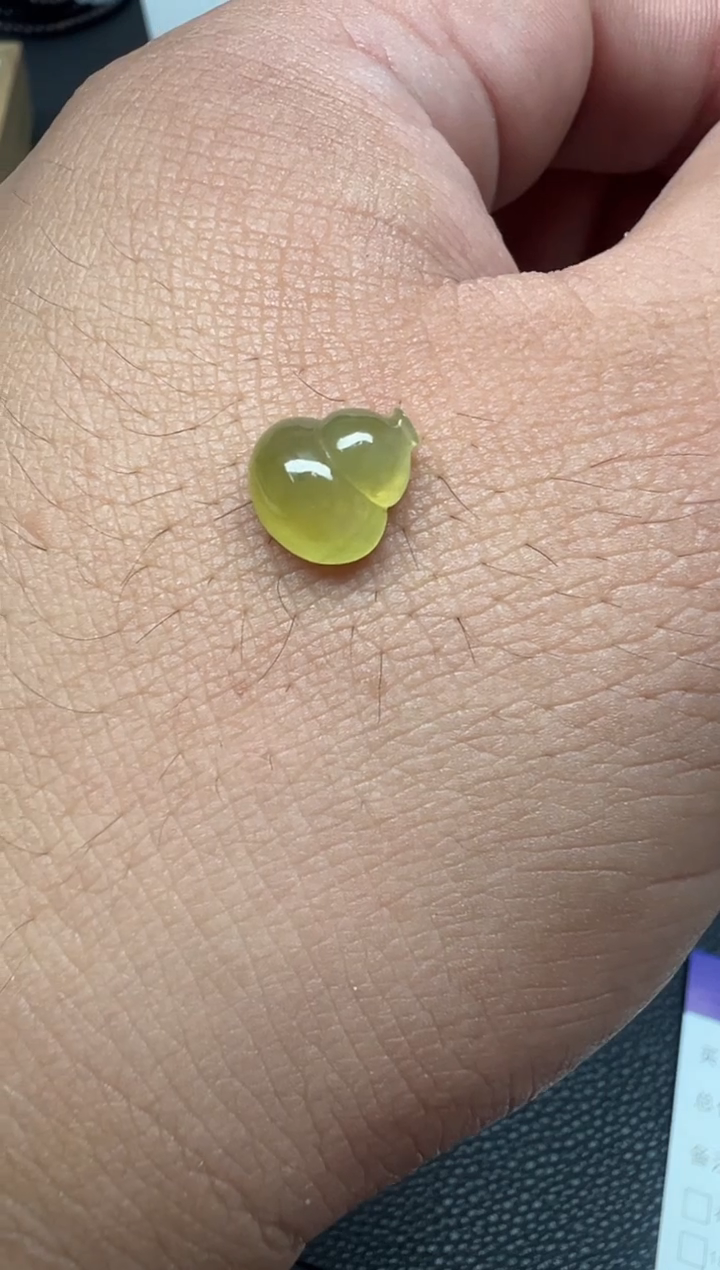 颈饰未镶嵌翡翠（37号链接）纯天然A货缅甸翡翠 葫芦